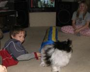 Kayden Dorma and Hanavese Dog